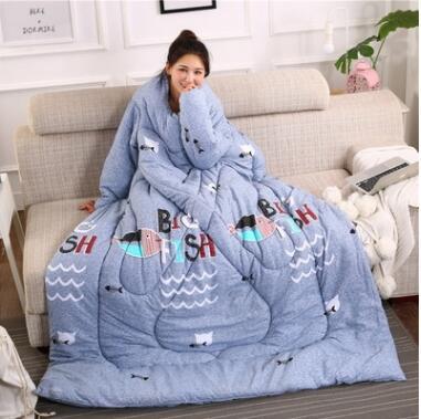 Couette d'hiver paresseuse avec manches