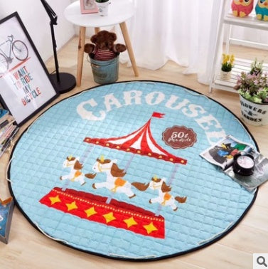 Tapis de rangement pour voiture en coton, modèles d'explosion Ins, tapis de rangement pour jouets, sortie ronde, tapis d'escalade pour enfants, sac de rangement