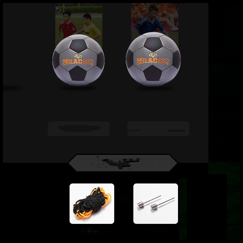 Fútbol luminoso luminoso.