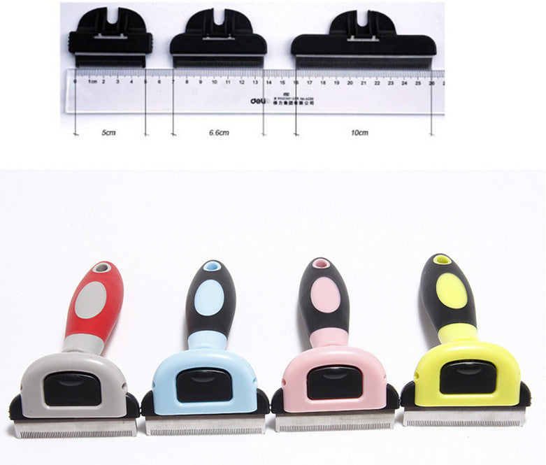 Peigne d'épilation amovible en ABS pour animaux de compagnie