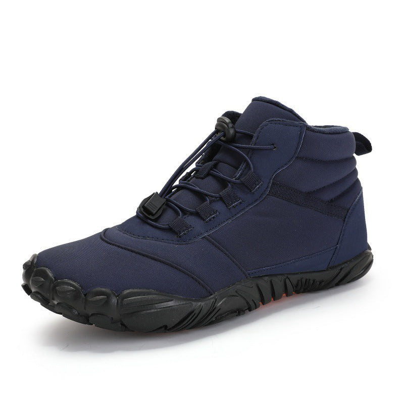 Chaussures montantes décontractées en coton pour Couple, imperméables, doublées de polaire, chaudes et respirantes, pour la neige