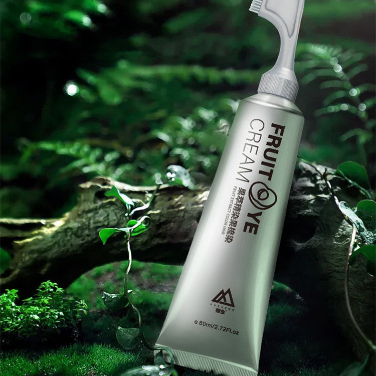 Crema de Color de fruta realista, estoy teñiendo el cabello y teñiendo plantas, tinte para el cabello, cabello blanco, mujeres embarazadas usan una crema de Color de cabello negro