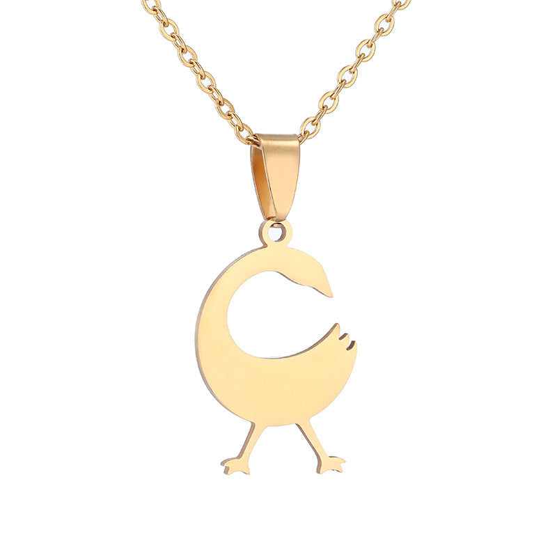 Women's Gold Stainless Steel Necklace
