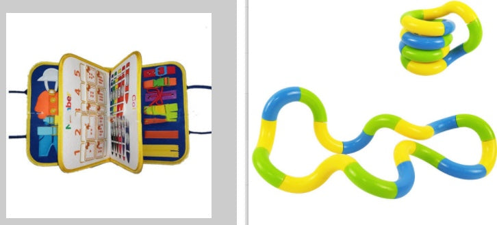 Nouveau livre occupé pour enfants, planche à habiller et boutonner, apprentissage des bébés, éducation précoce, jouet d'apprentissage sensoriel préscolaire