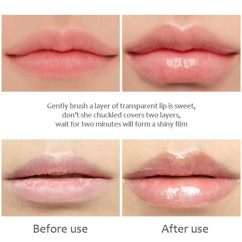 Kissbeauty-aceite labial transparente, hidratante, líneas de labios decolorantes, elástico, hidratante, maximizador de labios de boca grande