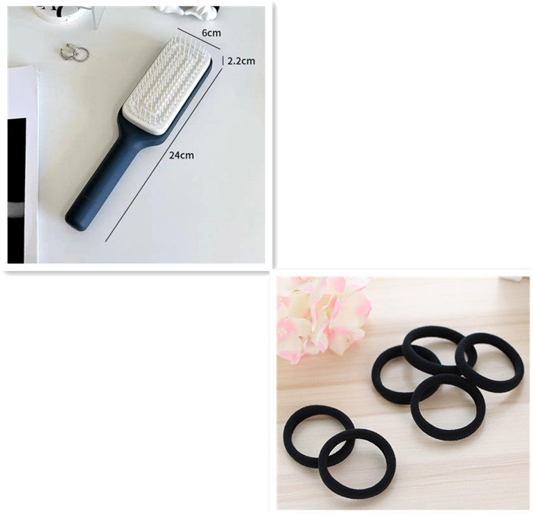 Cepillo de pelo 4 en 1, autolimpiante, nuevo peine de masaje antiestático, escalable, giratorio, elevación, autolimpieza