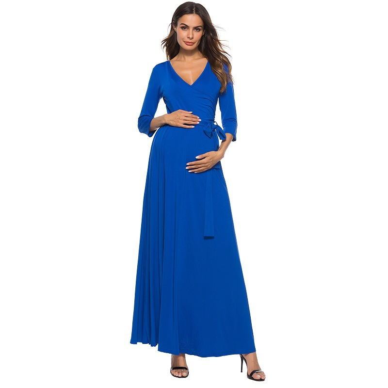 Vestido premamá verano femenino suelto talla grande