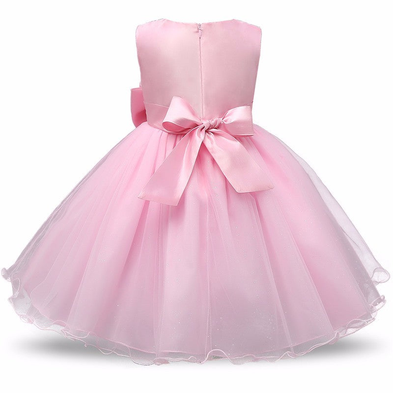 Robe princesse à fleurs pour filles, Tutu d'été, robes de fête d'anniversaire et de mariage