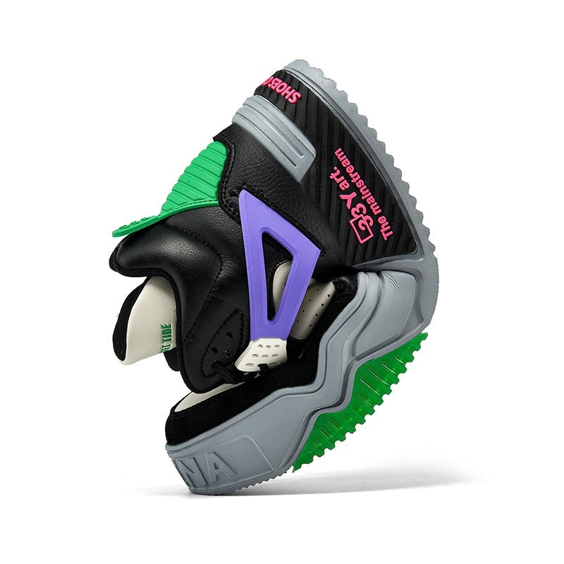 Chaussures de marée montantes, bottes de Combat pour étudiants, baskets à plateforme