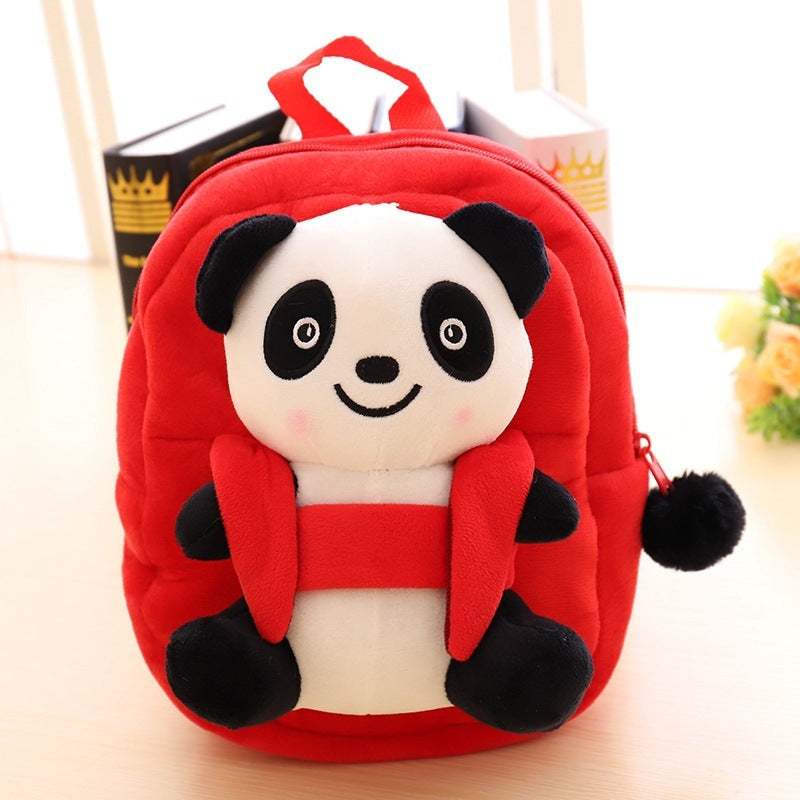 Cartable pour enfants en peluche panda de dessin animé