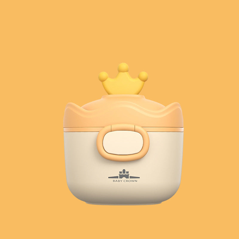 Boîte à lait en poudre Crown portable, grande capacité