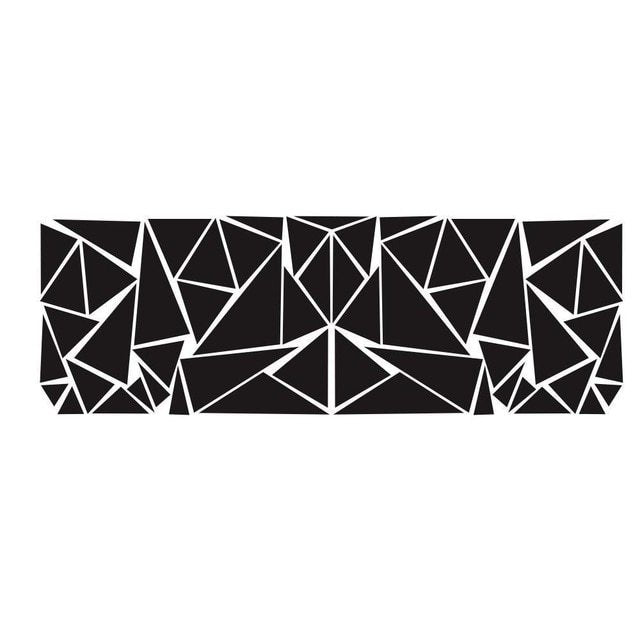 Autocollants de voiture Triangles noirs mats, autocollant latéral de voiture, Camouflage, style de voiture, décalcomanie en vinyle, décor pour la décoration de voiture 