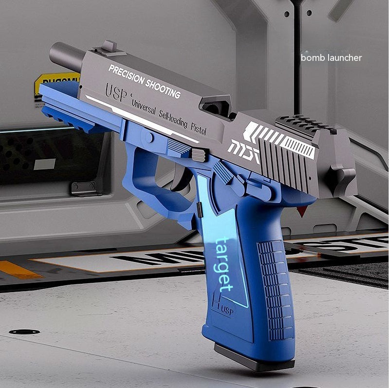 Pistolet jouet à coque à lancement automatique en plastique pour enfants