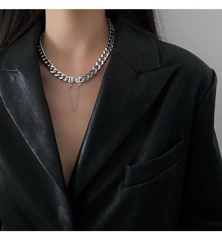 Collier cubain de Style européen et américain pour femmes, style Hip Hop