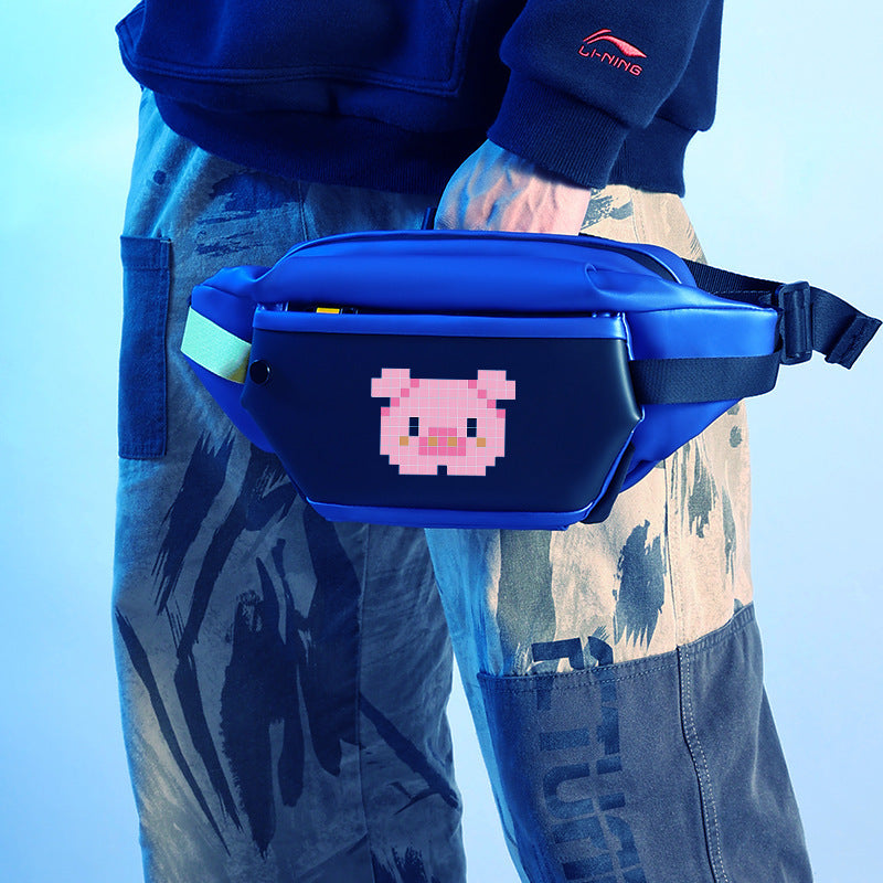 Riñonera LED Cool para hombre, bandolera DIY Edit