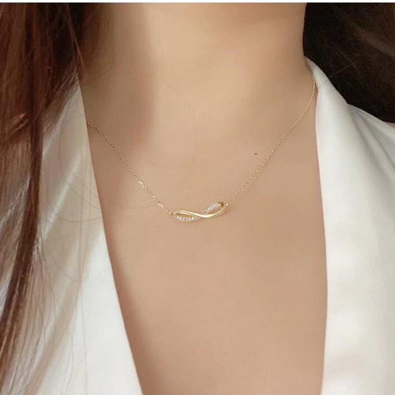 Collier d'été en argent 925 avec 8 mots, amour infini, bijoux pour femmes