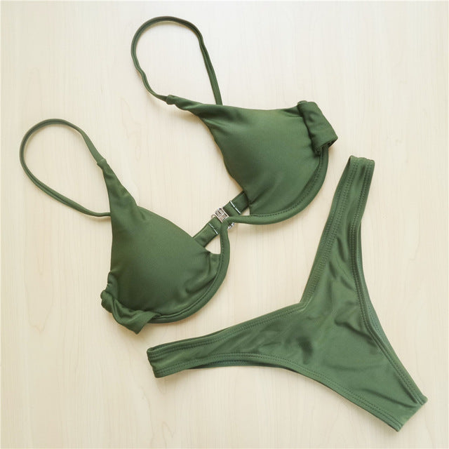 Maillots de bain sexy pour femmes, bikini, push-up, maillots de bain