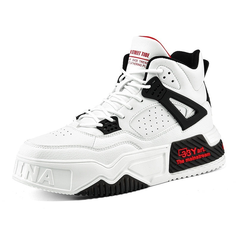 Chaussures de marée montantes, bottes de Combat pour étudiants, baskets à plateforme