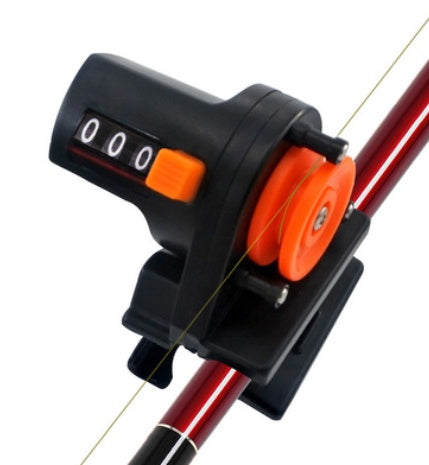 Contador de línea de pesca 0-999 m, línea de pesca portátil, buscador de profundidad, medidor de longitud, herramienta de aparejos de pesca