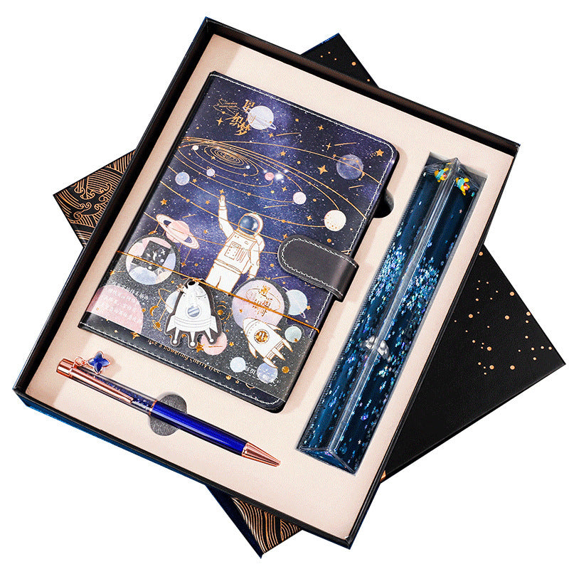 Página Para Colorear Galaxy Dream Cuaderno Lindo Astronauta De Dibujos Animados