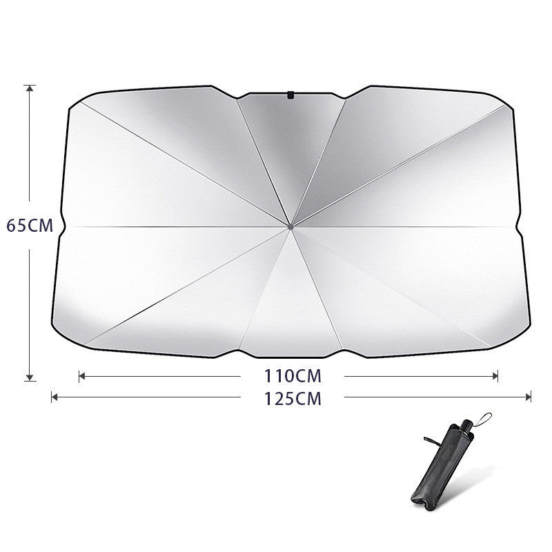 Pare-soleil pliable pour pare-brise de voiture, Protection UV, isolation thermique, Parasol, couverture de fenêtre avant automatique, Protection intérieure, Gadgets d'été