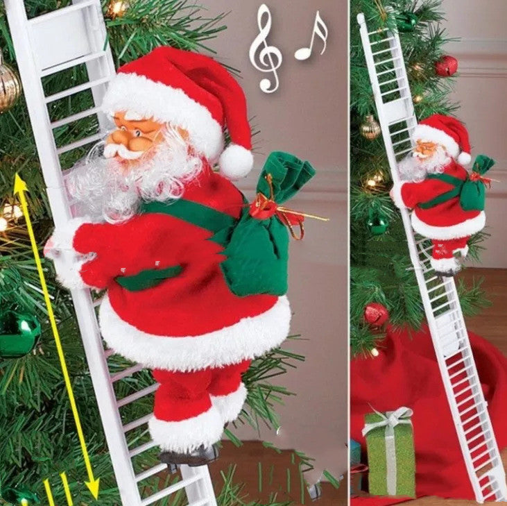 Escalera eléctrica de Papá Noel de plástico