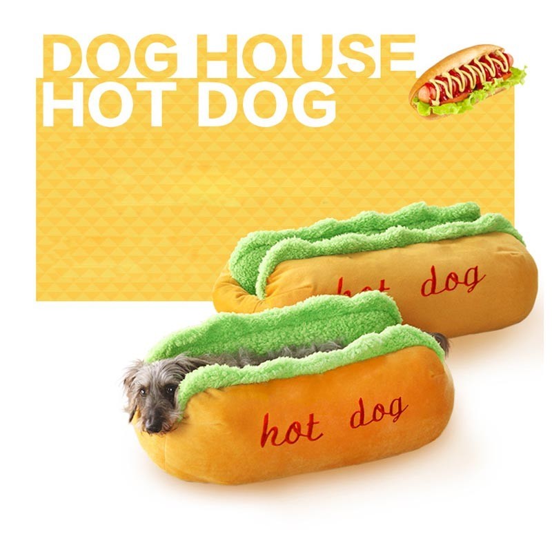 Chenil en forme de hot-dog