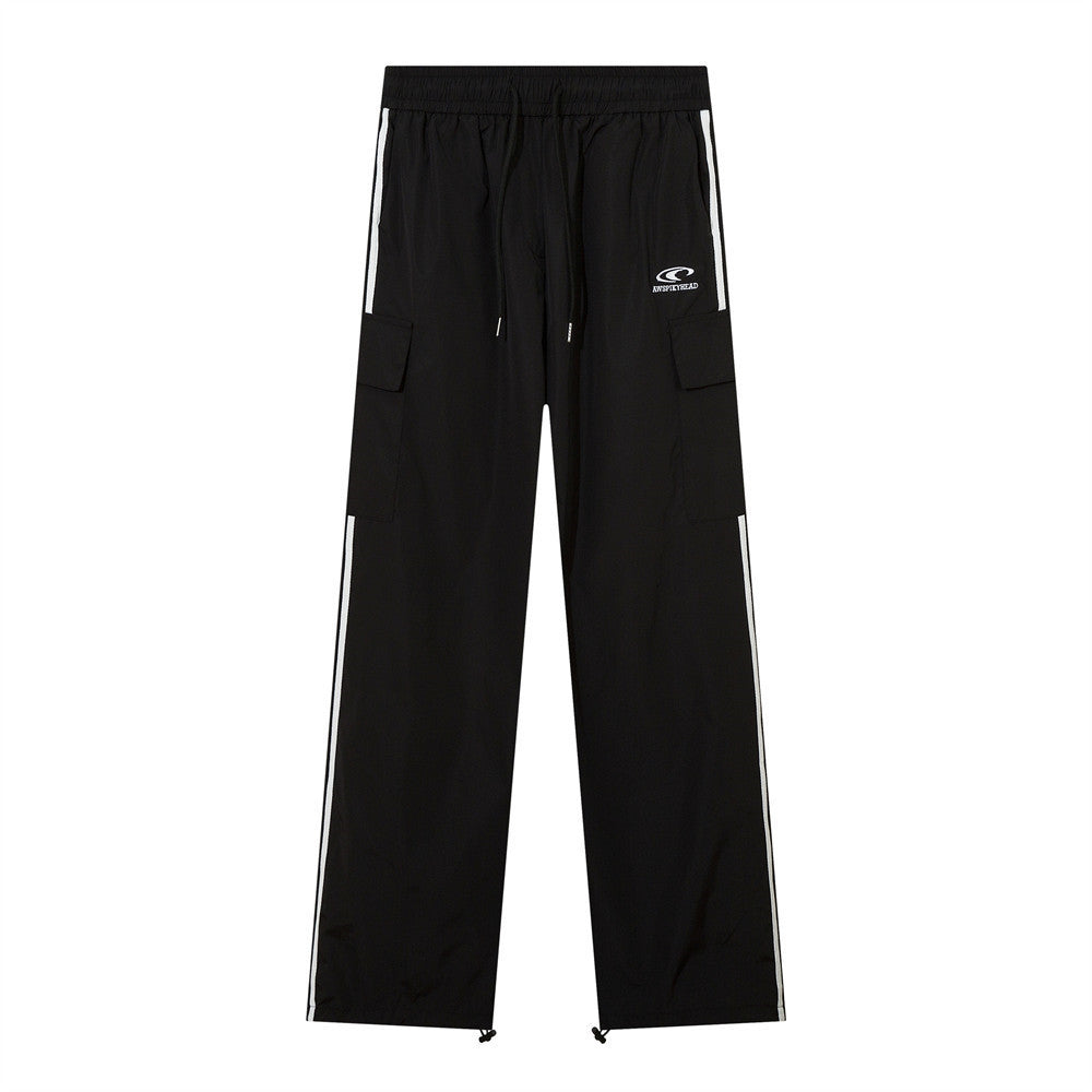 Men's Color Matching Three-bar Casual Pants