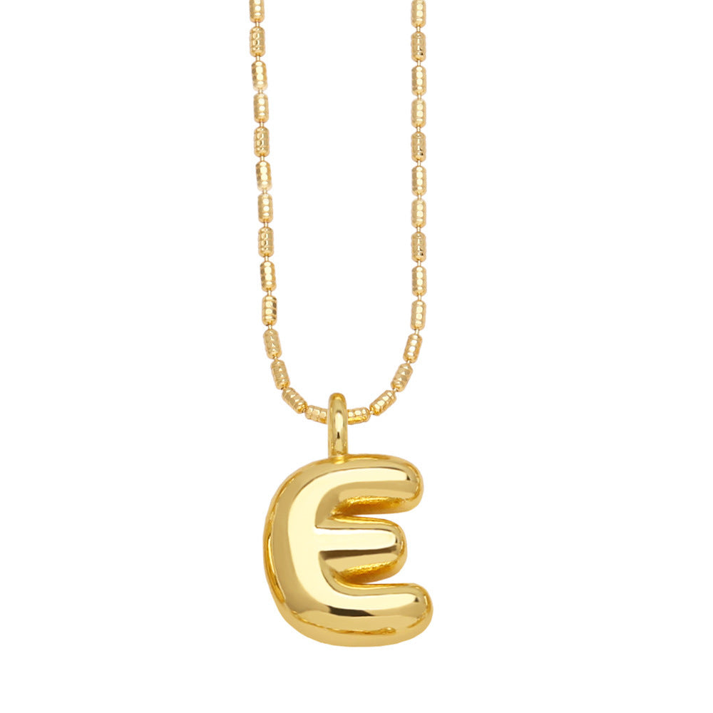 Ornament 26 English Letters Pendant Necklace Minority All-match Gold Plated Hip Hop Clavicle Chain