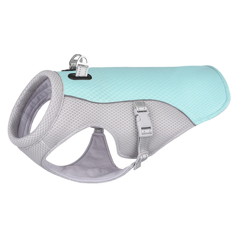 Gilet rafraîchissant d'été pour animaux de compagnie, résistant à la chaleur, vêtements respirants et résistants au soleil pour petits et grands chiens, marche en plein air