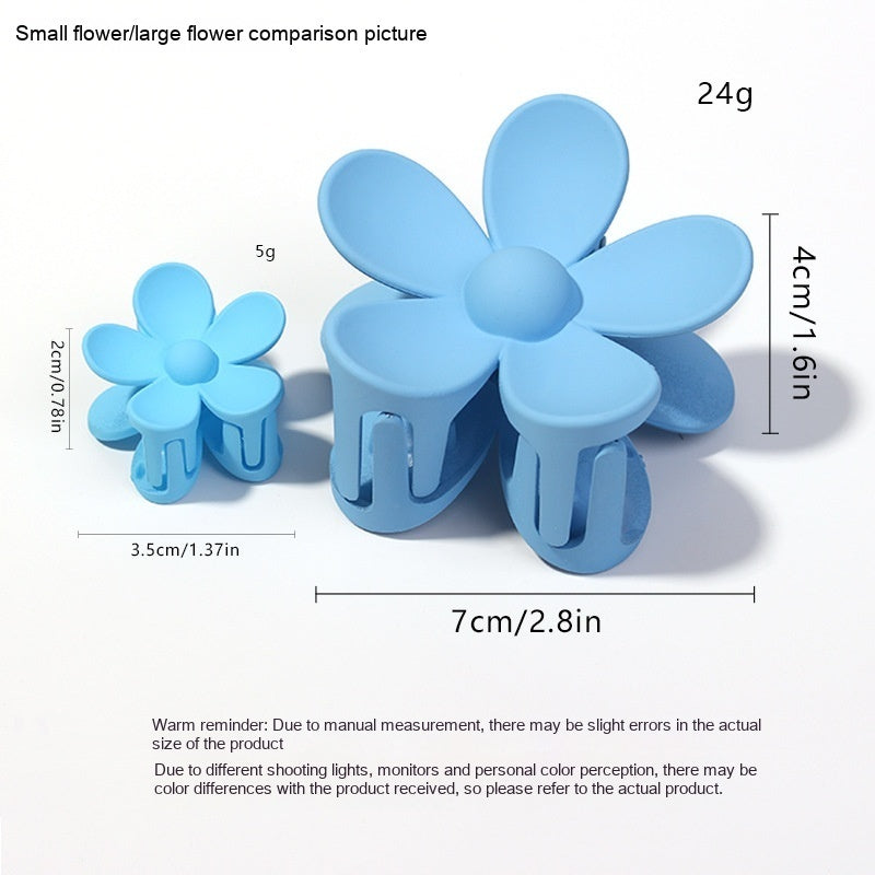 Pince à cheveux fleur givrée couleur bonbon d'été