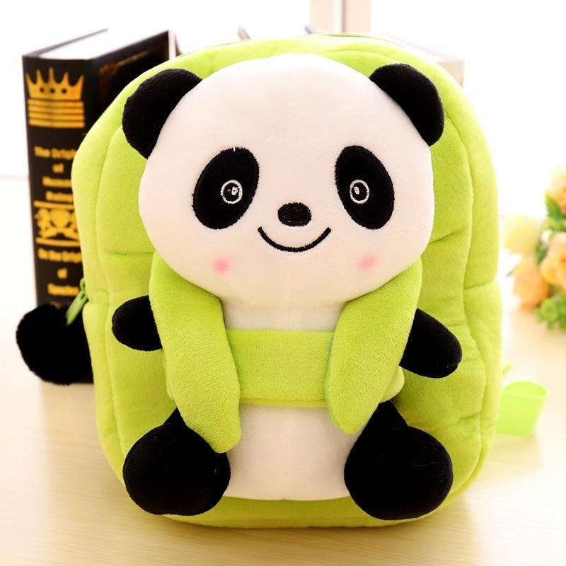 Cartable pour enfants en peluche panda de dessin animé
