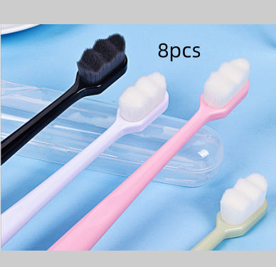Brosse à dents Ultra-fine, poils Super doux, nettoyage en profondeur, Portable, outils de soins bucco-dentaires, nettoyage buccal, voyage