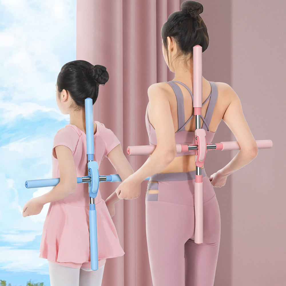 Bâton de corps Yoga épaule artefact croix en acier inoxydable