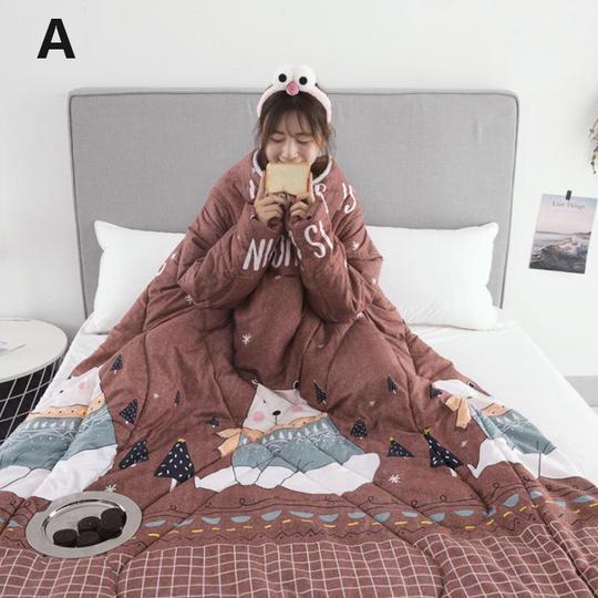 Couette d'hiver paresseuse avec manches