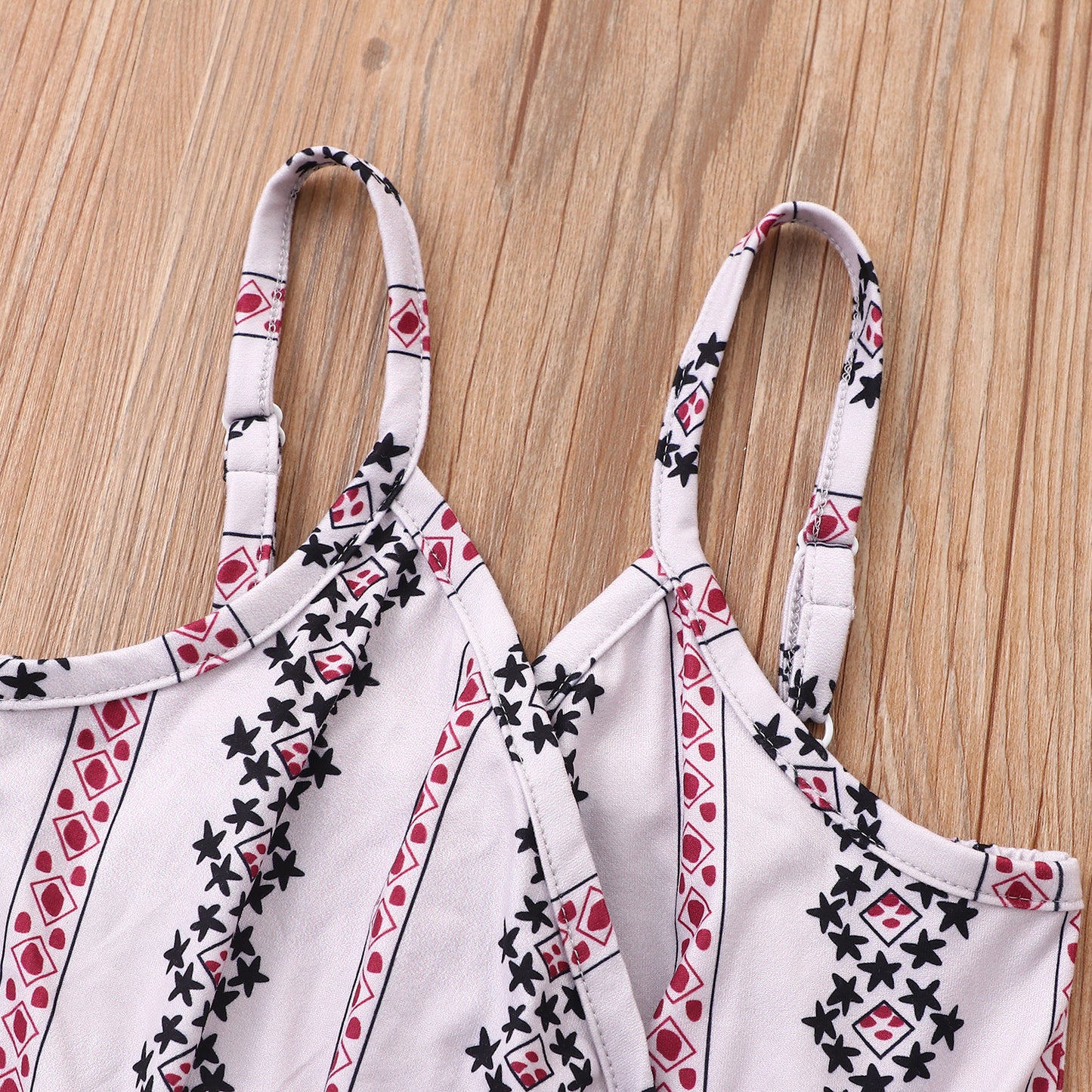 Nouveau Vêtements pour enfants filles salopette à rayures florales combinaison