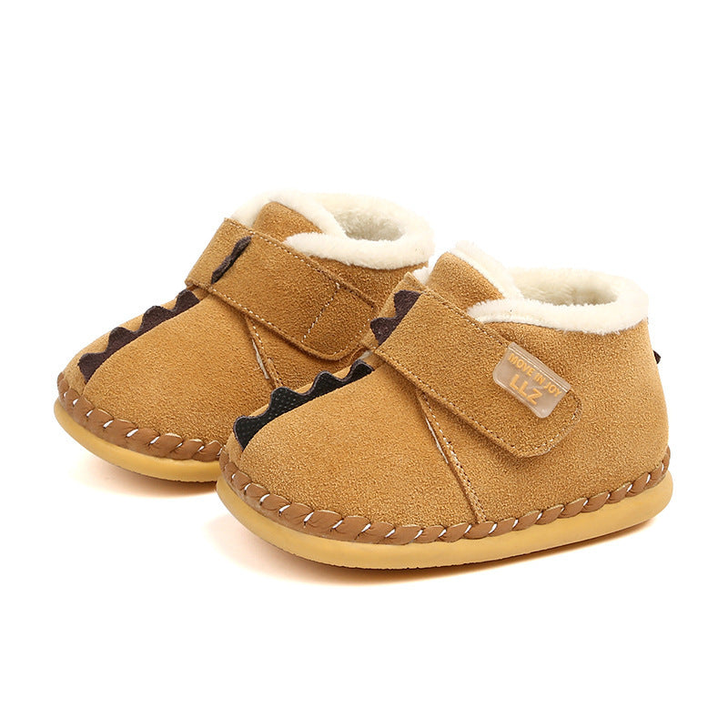 Chaussures rembourrées en coton pour enfants, pantoufles d'hiver pour garçons et filles, raquettes de neige en polaire