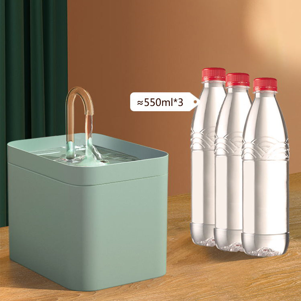 Fontaine d'eau automatique pour chat, filtre automatique USB, bol d'abreuvoir électrique muet pour chat, 1,5 l, abreuvoir filtrant en recirculation pour chats, distributeur d'eau pour animaux de compagnie