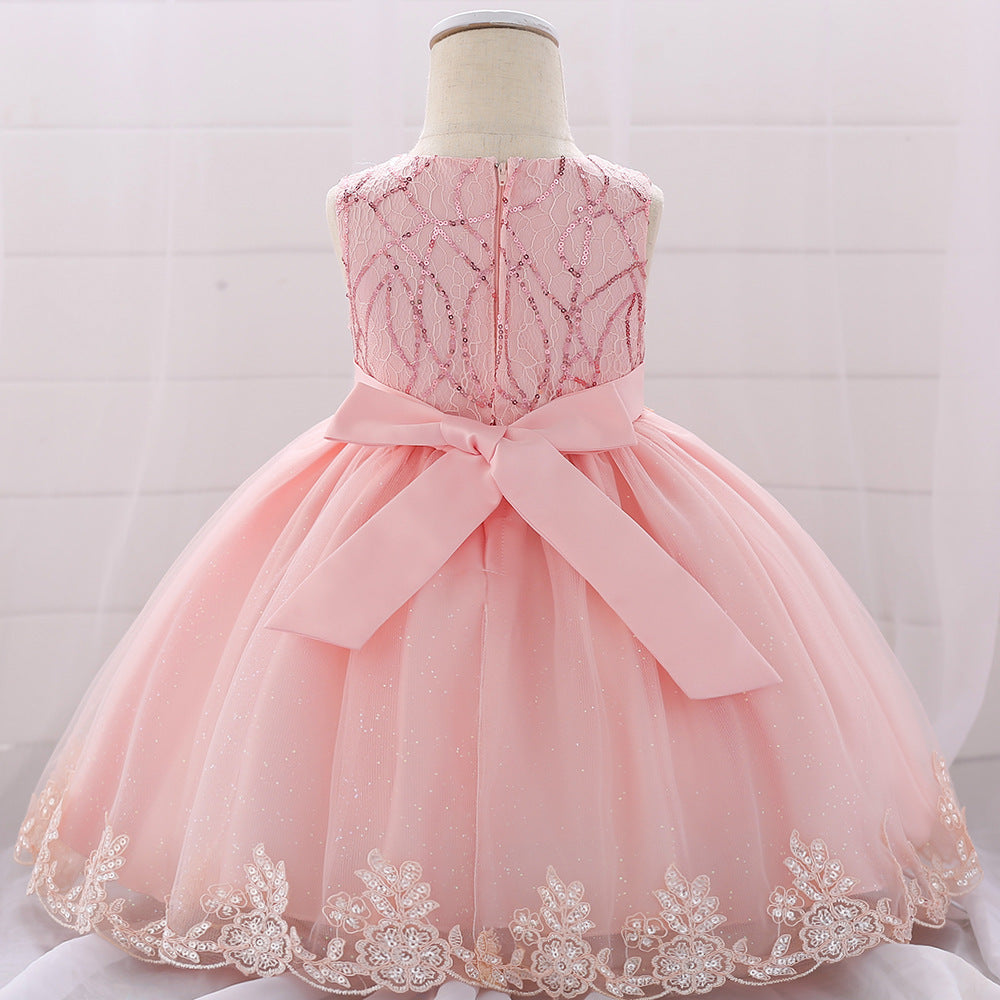 Robe de princesse pour filles, tenue de fête d'anniversaire pour bébé