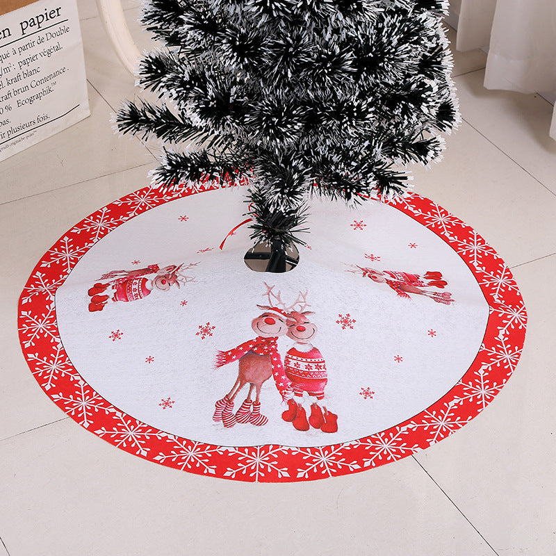 Jupe d'arbre de Noël Décorations d'arbre de Noël Cadeaux de Noël Assortiment de scènes de Noël