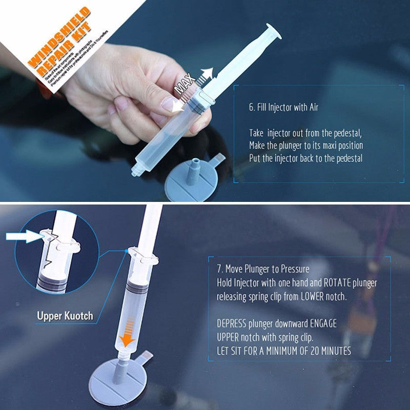 Kit de réparation de pare-brise de voiture bricolage