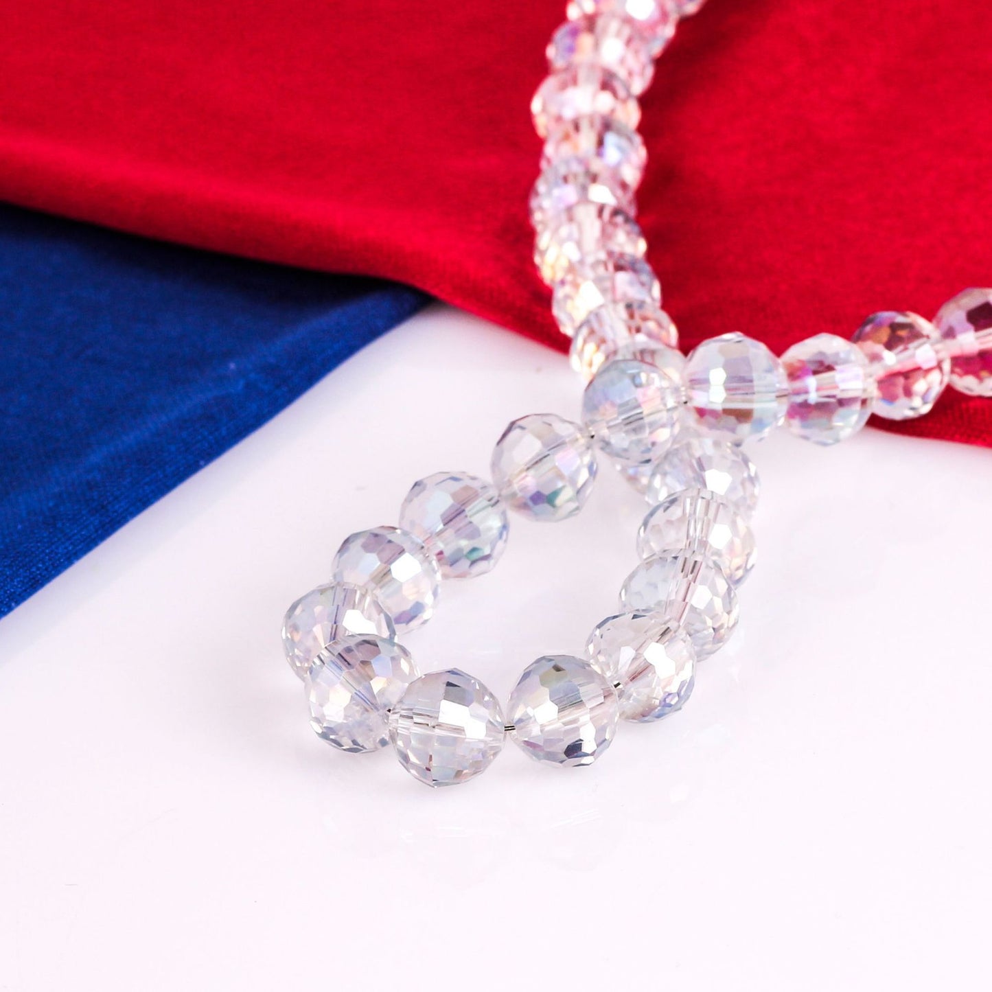 Accessoires de coiffure de mariée galvanisés, matériel d'ornement, perles coupées