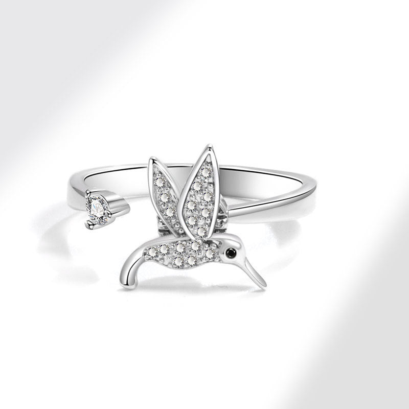Women's Fashion Hummingbird Spinning Ring