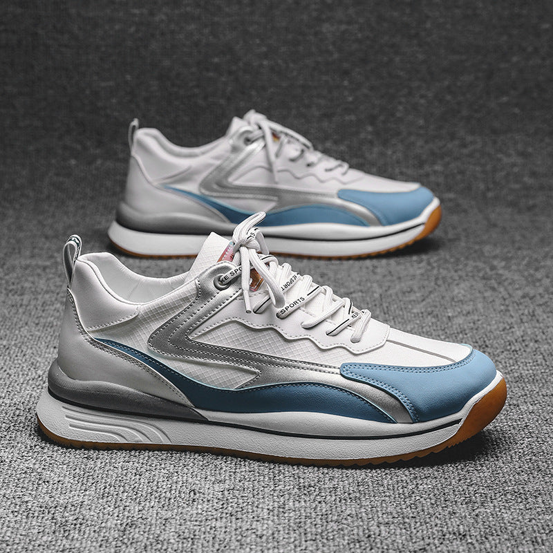 Zapatos casuales deportivos cómodos y transpirables con cordones para hombre