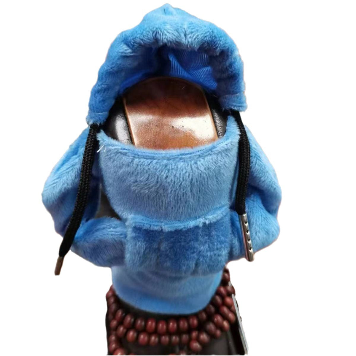 Terciopelo coche palanca de cambios manija de la manga perilla decorativa sudadera con capucha cubierta del freno de mano sudadera con capucha