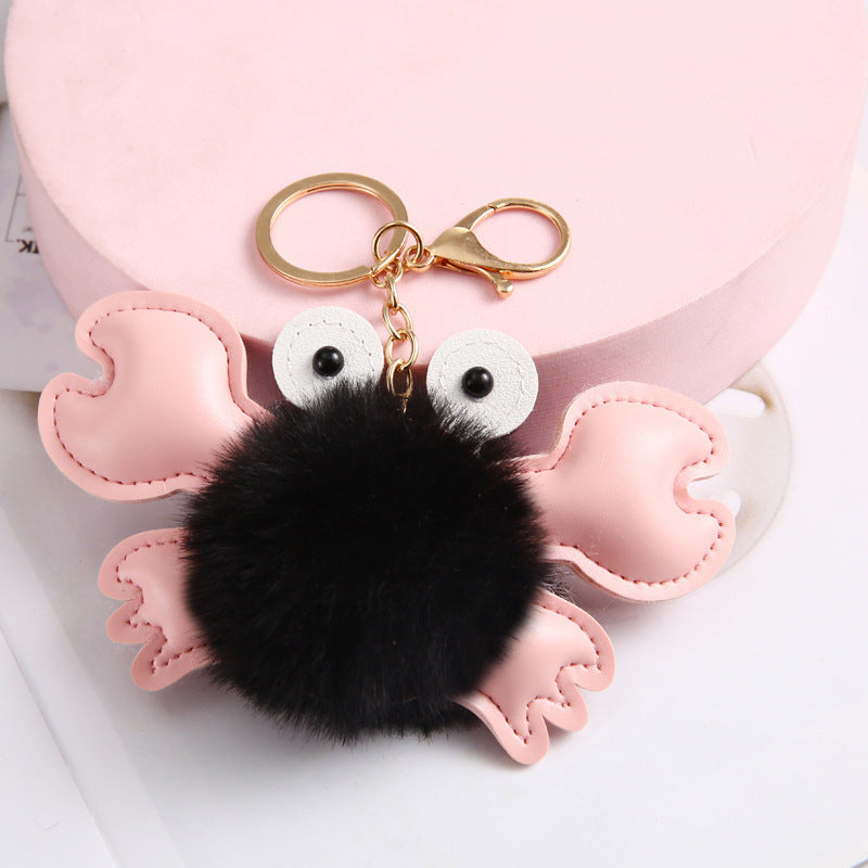 Pendentif porte-clés crabe mignon de dessin animé