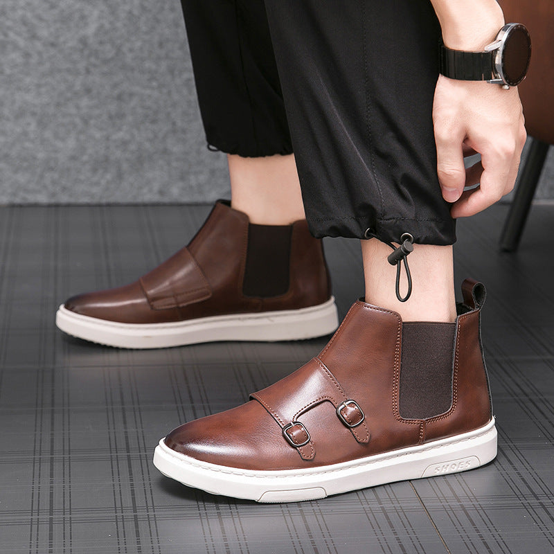 Zapato de tabla de caña alta 38-46 Tamaño Moda Retro Tendencia