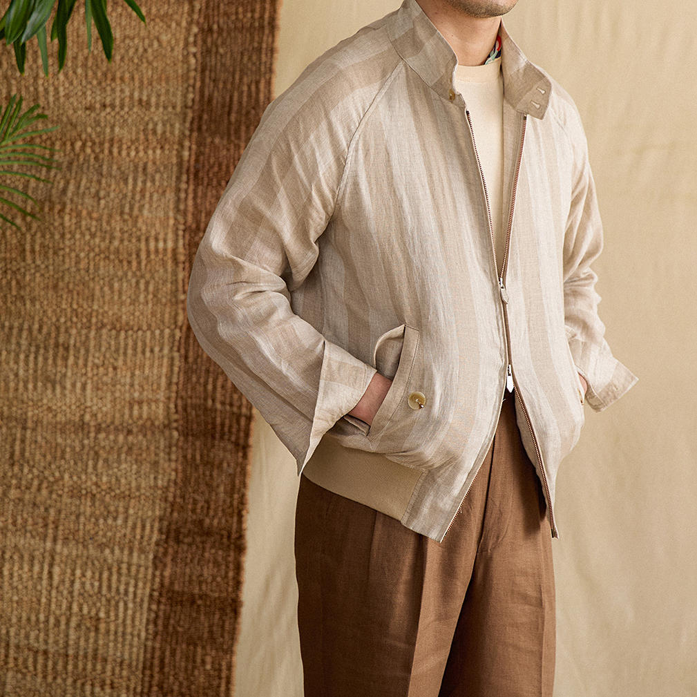 Men's Linen Vintage Casual Short Jacket Coat