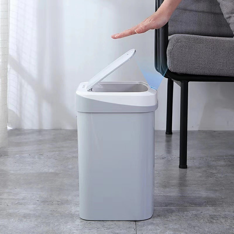 Poubelle intelligente, poubelle de toilette domestique à Induction de cuisine de salon avec couvercle