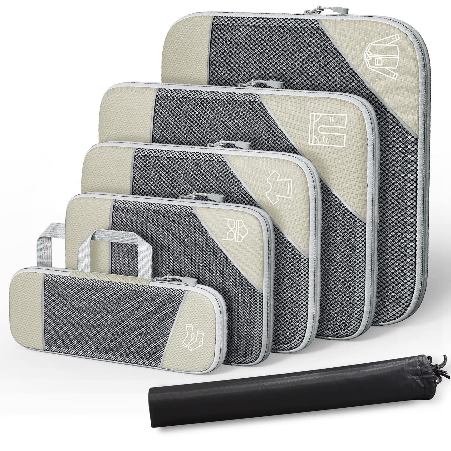 Le voyage peut être un sac de rangement à Compression, costume avec sac à chaussures, organisation visuelle des bagages en maille